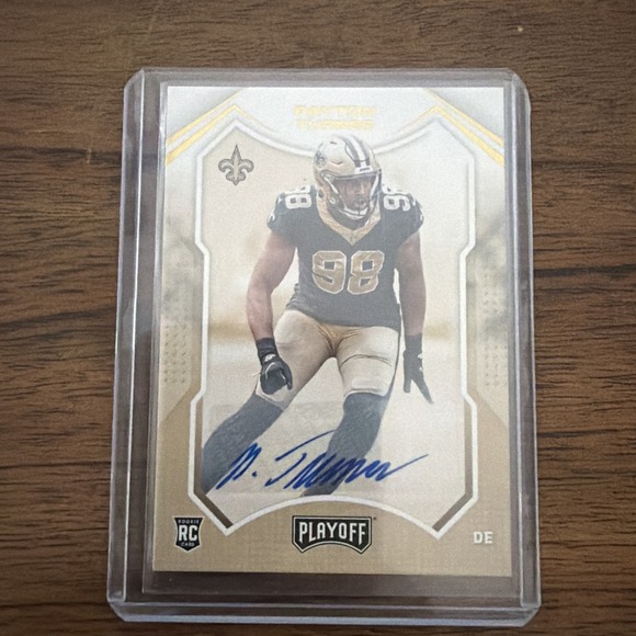 Other - 2021 Playoff AUTO ROOKIE Payton Turner RC #252 Saints Football Card (e7)‎